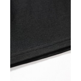 Men Slogan & Scenery Print Tee