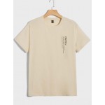 Men Slogan Graphic Tee